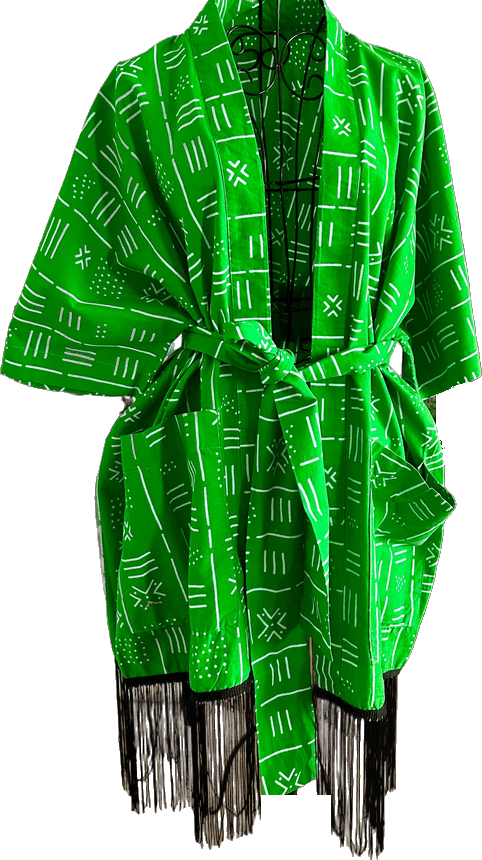 Kimono à franges Jade